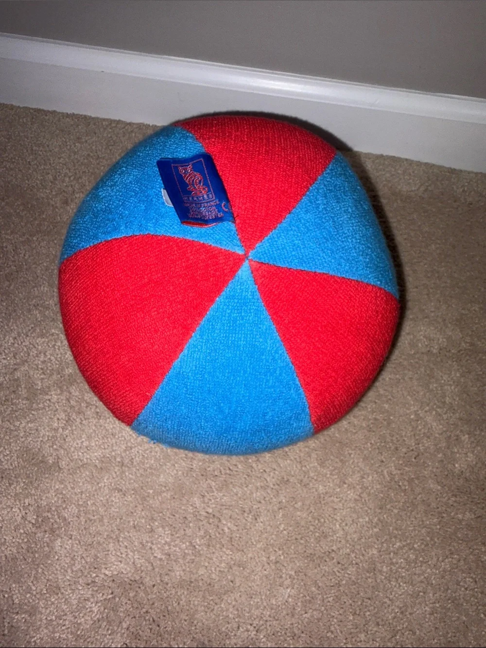 RARE Hermes Beachball with Cat Motif